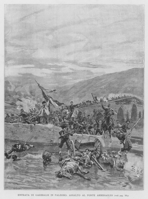 Entrata Di Garibaldi In Palermo (engraving) 作者 爱德华多·马塔尼亚