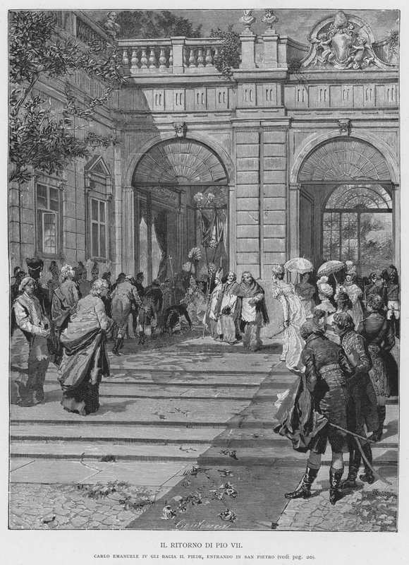 Il Ritorno Di Pio VII (engraving) 作者 爱德华多·马塔尼亚