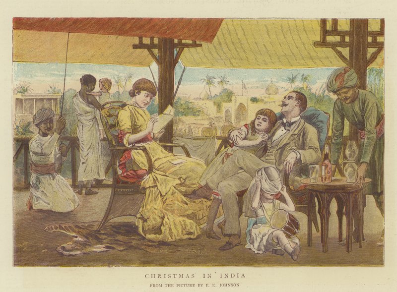 印度的圣诞节（chromolitho） 作者 爱德华·基林沃思·约翰逊