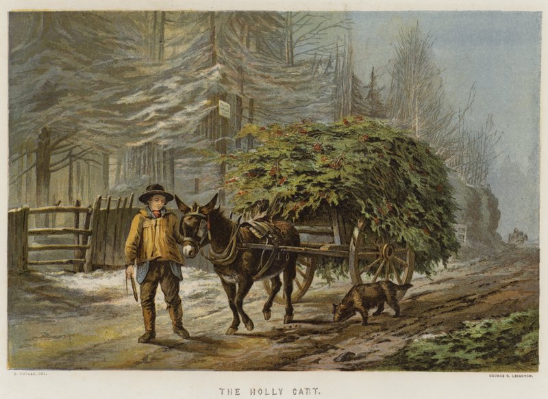 Holly Cart（chromolitho） 作者 爱德华·邓肯