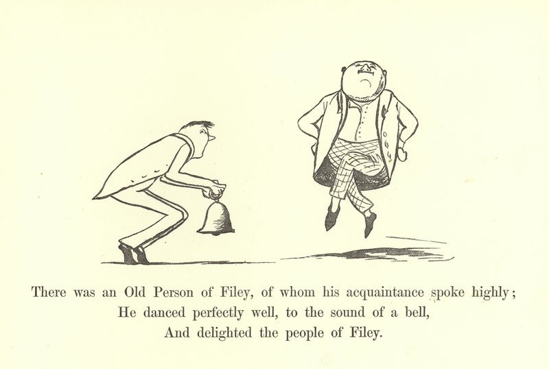 有一个古老的Filey人，他的熟人高高举起 作者 爱德华·李尔