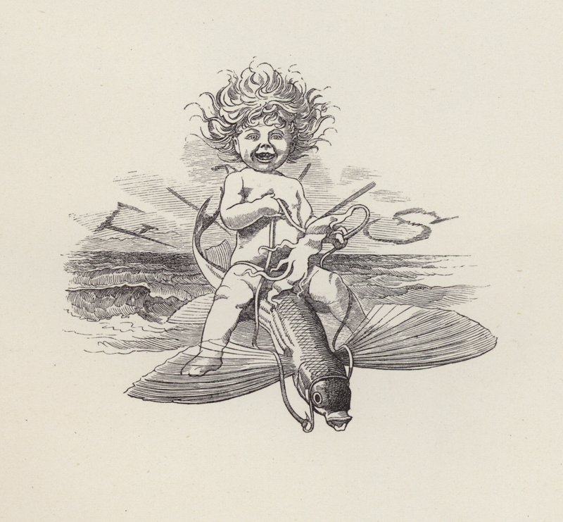 Illustration for The Water-Babies by Charles Kingsley (engraving) 作者 爱德华·林利（之后）萨姆伯恩