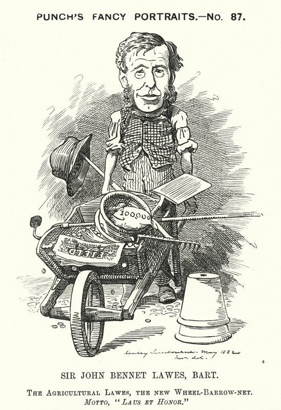 打孔卡通：John Bennet Lawes，英国企业家和农业科学家（版画） 作者 爱德华·林利（之后）萨姆伯恩