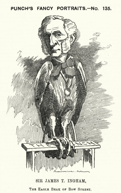 打孔卡通：詹姆斯·泰勒·英厄姆爵士，英国律师和治安法官（版画） 作者 爱德华·林利（之后）萨姆伯恩