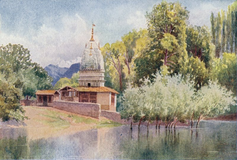 寺庙，Chenar Bagh 作者 爱德华·玛丽·约瑟夫·莫利纽克斯
