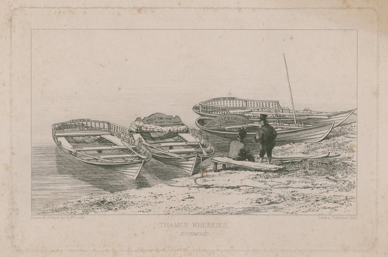 Thames Wherries 作者 爱德华·威廉·库克