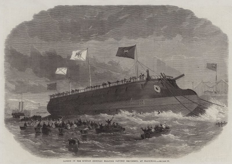在Blackwall推出俄罗斯Ironclad浮动电池Pervenetz 作者 埃德温·威登