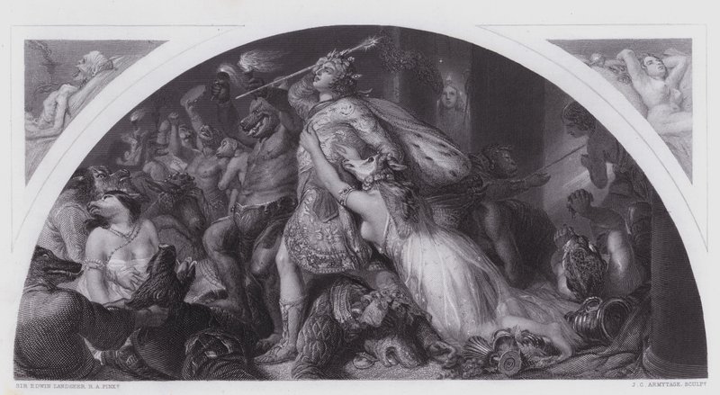 Rout of Comus and his Band (engraving) 作者 埃德温（后）兰瑟