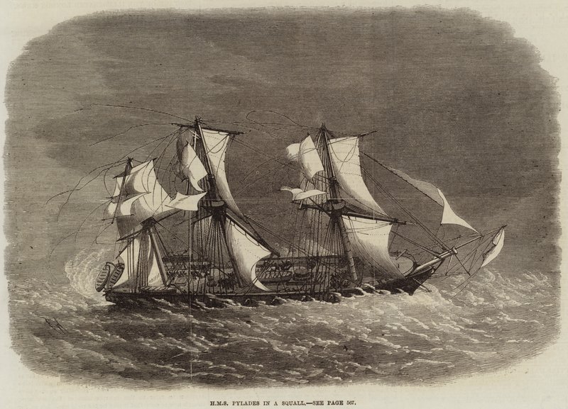 SMS中的HMS Pylades 作者 埃德温·威登