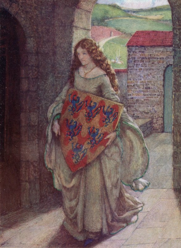 伊莱恩（彩色平版印刷） 作者 埃莉诺 Fortescue-Brickdale
