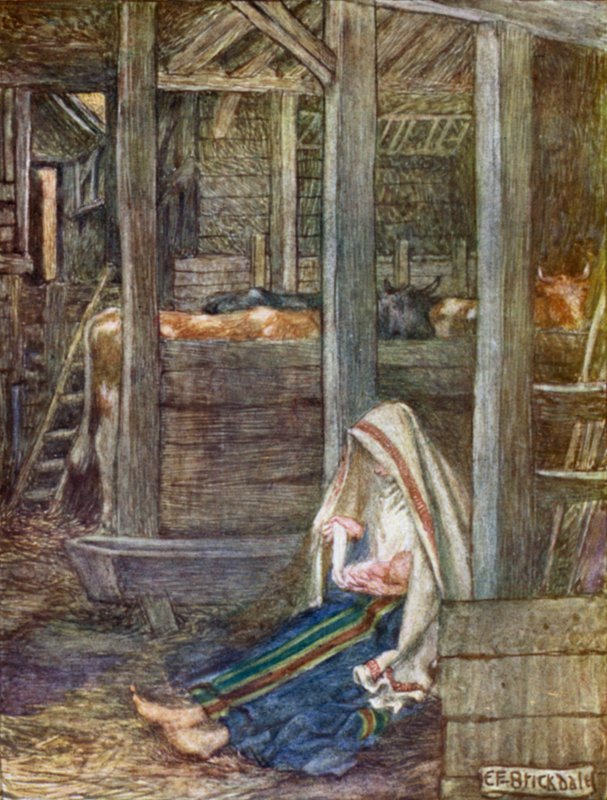 耶稣诞生（彩色平版印刷） 作者 埃莉诺 Fortescue-Brickdale