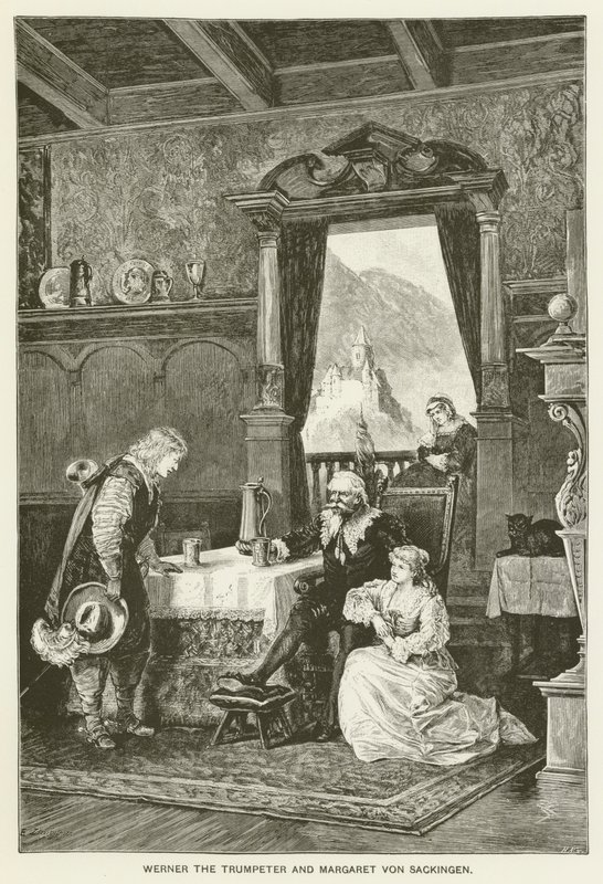 Werner是小号手和Margaret von Sackingen 作者 埃米尔·利默（Emil Limmer）