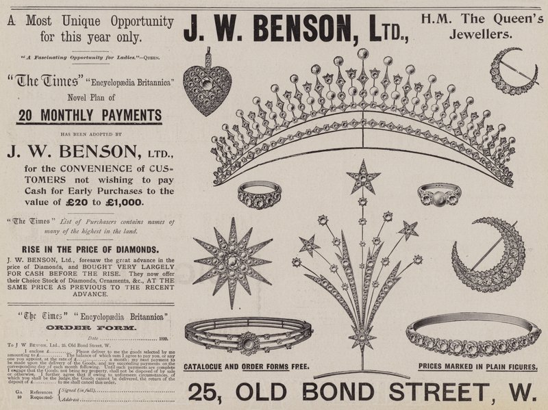 广告，JW Benson 作者 英语学校