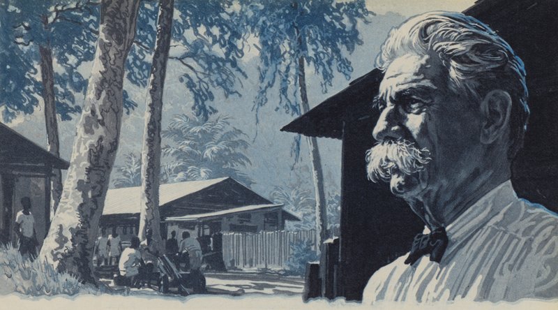 Albert Schweitzer在最黑暗的非洲 作者 英语学校