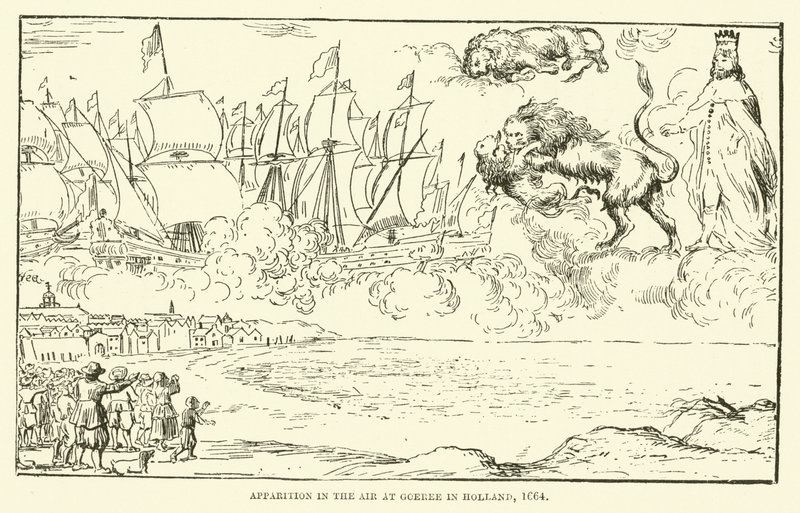 1664年在荷兰Goeree的空中幻影 作者 英语学校