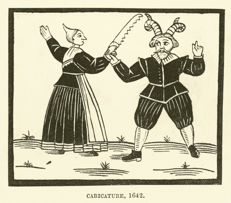 漫画，1642年 作者 英语学校