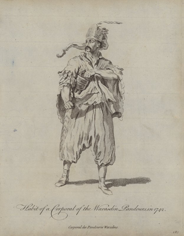 1742年Warasdin Pandours下士的习惯 作者 英语学校