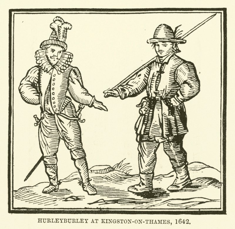 1642年在泰晤士河畔金斯敦的Hurleyburley 作者 英语学校