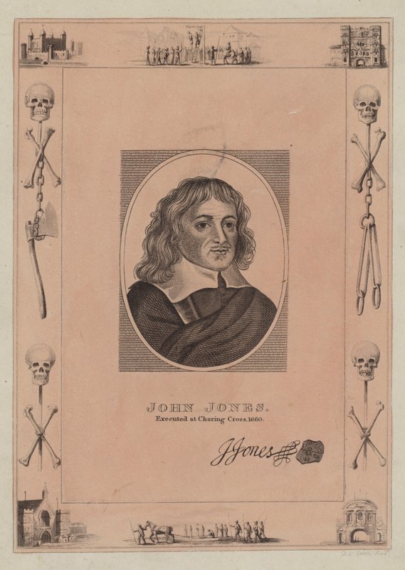 约翰琼斯，1660年在查林十字勋章处决 作者 英语学校