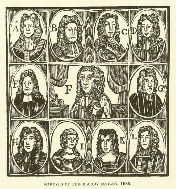 “血腥的烈士”，1685年 作者 英语学校