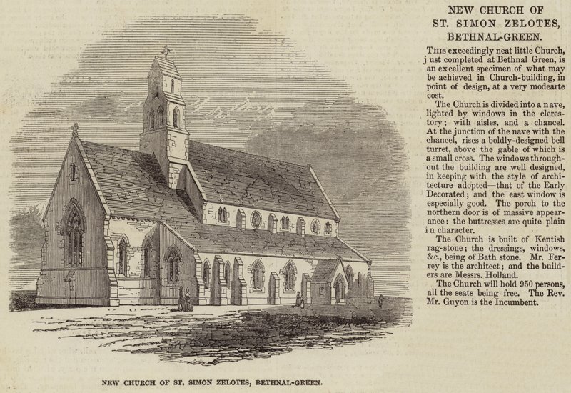 圣西蒙Zelotes新教堂，Bethnal-Green 作者 英语学校