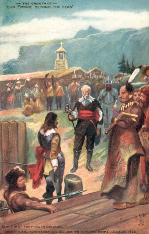 我们在加拿大的第一个基地，尚普兰于1620年7月20日向魁北克海军上将投降 作者 英语学校