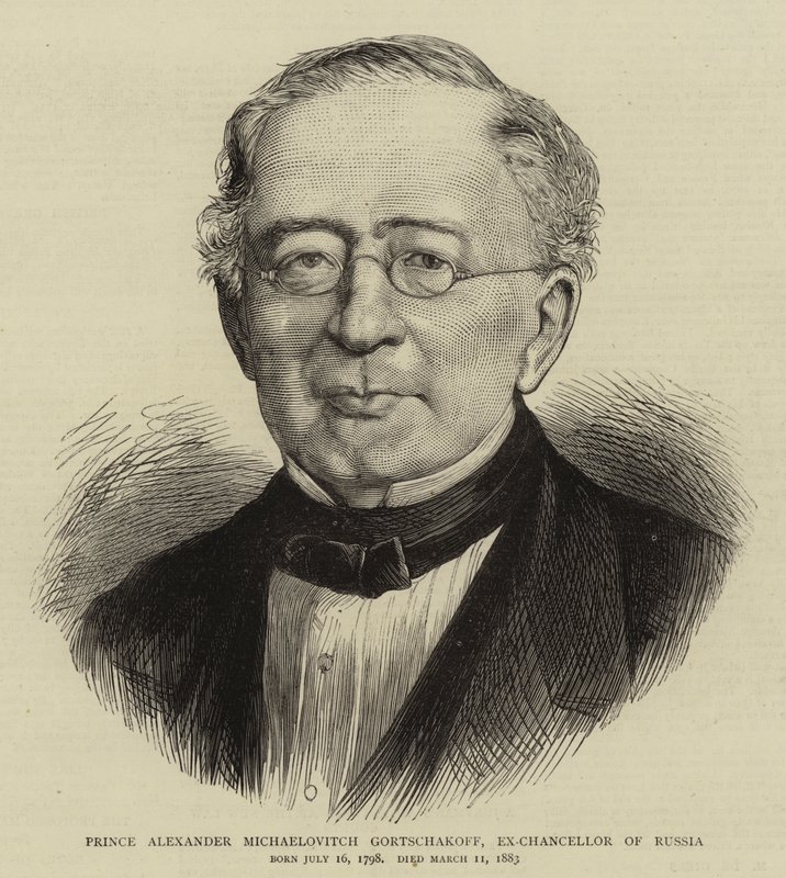 Prince Alexander Michaelovitch Gortschakoff，俄罗斯前总理 作者 英语学校