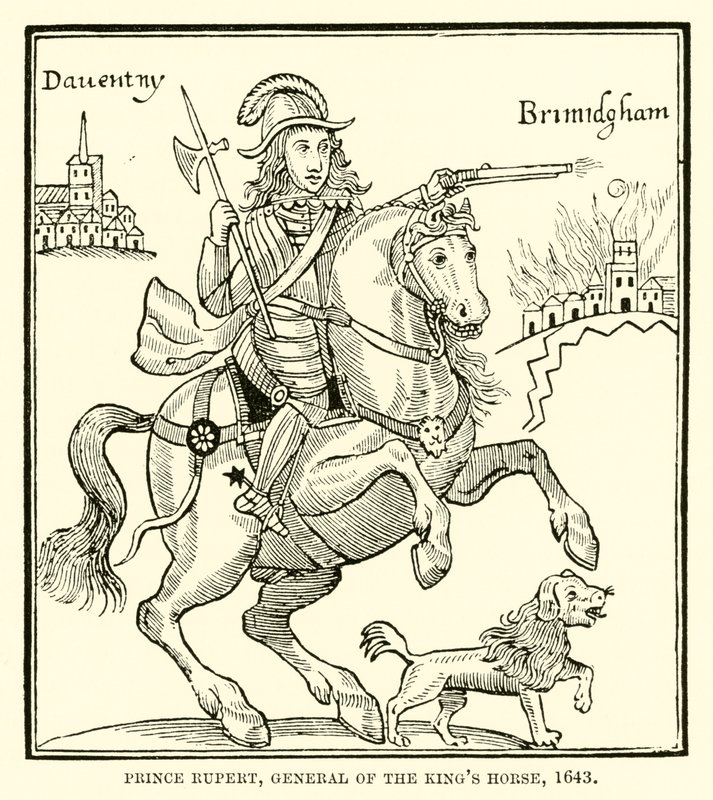 鲁珀特王子，国王马将军，1643年 作者 英语学校