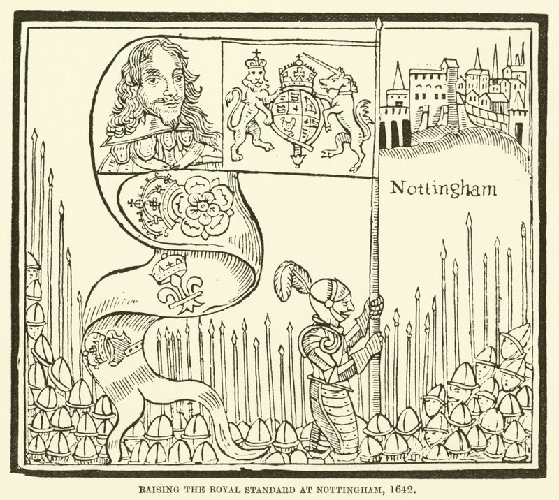 提升1642年在诺丁汉的皇家标准 作者 英语学校