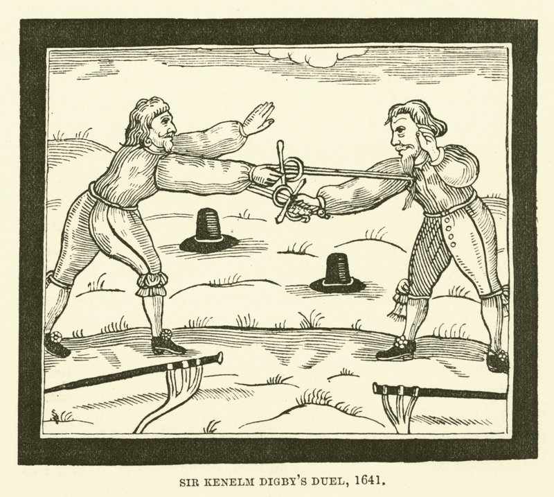 爵士Kenelm Digbys决斗，1641年 作者 英语学校