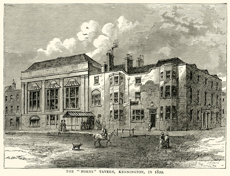 1820年，Kennington的Horns Tavern酒馆 作者 英语学校