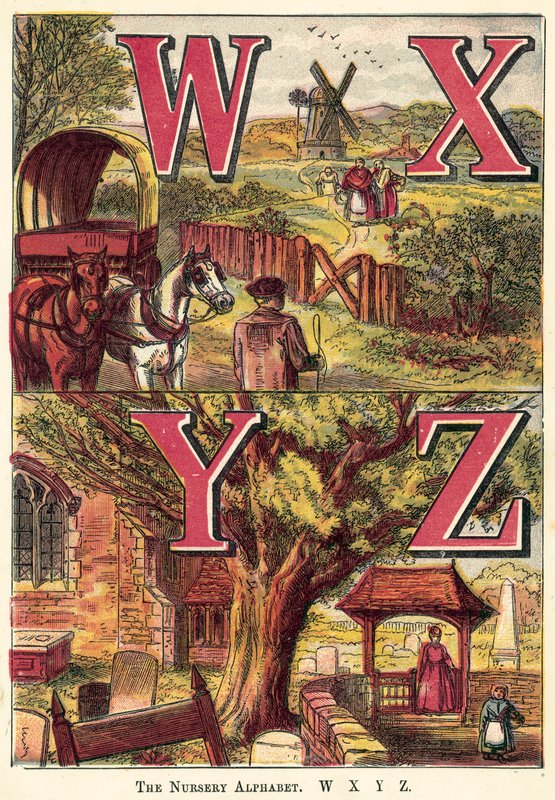 幼儿园字母，W，X，Y，Z 作者 英语学校