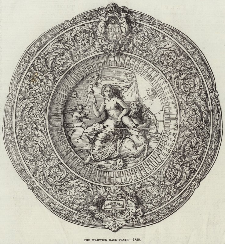 沃里克赛车牌，1850年 作者 英语学校