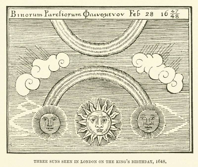 1648年在伦敦国王的生日上看到的三个太阳 作者 英语学校
