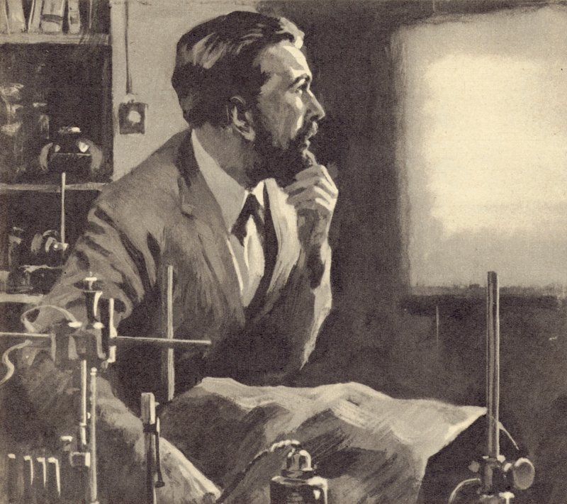 Wilhelm Rontgen正在研发X射线 作者 英语学校