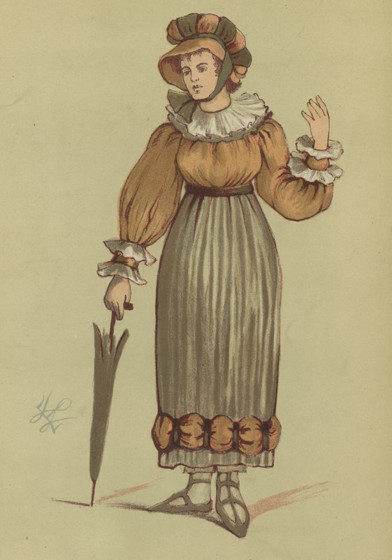1820年乔治四世统治时期的女装 作者 英语学校