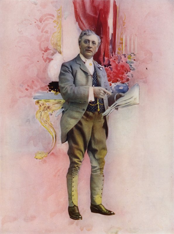 Charles Groves先生在The Elder Miss Blossom（彩色照片） 作者 英国摄影师