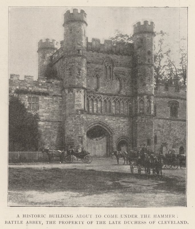 一座历史悠久的建筑即将来到Hammer，Battle Abbey，已故克利夫兰公爵夫人的财产 作者 英国摄影师
