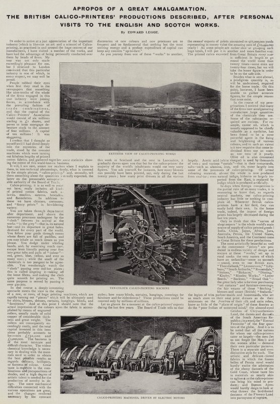 英国Calico-Printers Productions在英国和苏格兰作品个人访问后描述了一个伟大的合并的合作 作者 英国摄影师