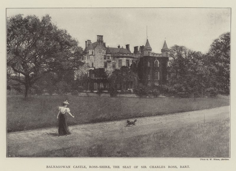 Balnagowan城堡，Ross-Shire，查尔斯罗斯爵士的座位，男爵 作者 英国摄影师