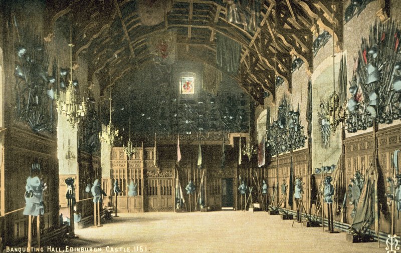 爱丁堡城堡宴会厅（彩色照片） 作者 英国摄影师