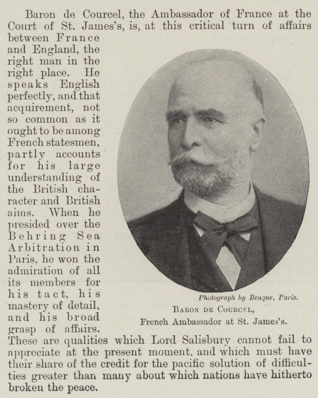 法国驻圣詹姆斯大使Baron de Courcel 作者 英国摄影师