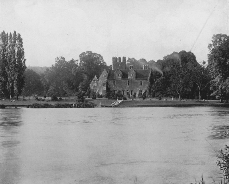 Bisham Abbey（黑白照片）。 作者 英国摄影师