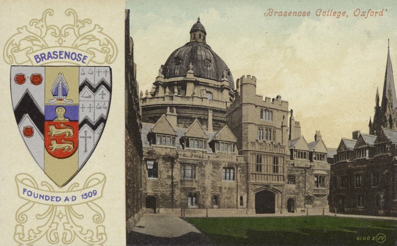 牛津大学Brasenose学院（彩色照片 作者 英国摄影师