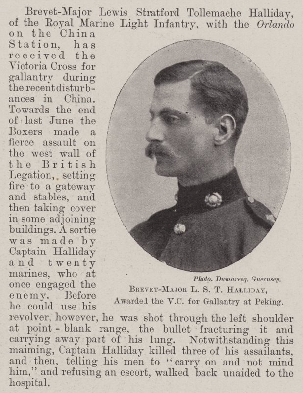 Brevet-Major LST Halliday，在北京获得了Gallantry的VC 作者 英国摄影师