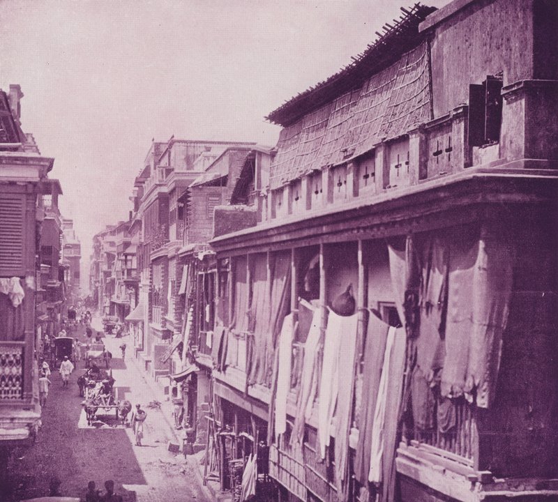 Burra Bazaar，加尔各答 作者 英国摄影师