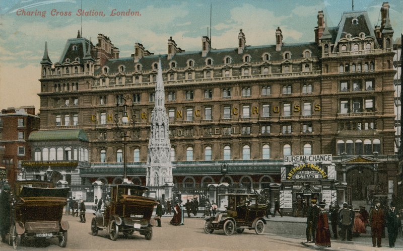Charing Cross Hotel，伦敦。明信片于1913年12月16日寄出。 作者 英国摄影师