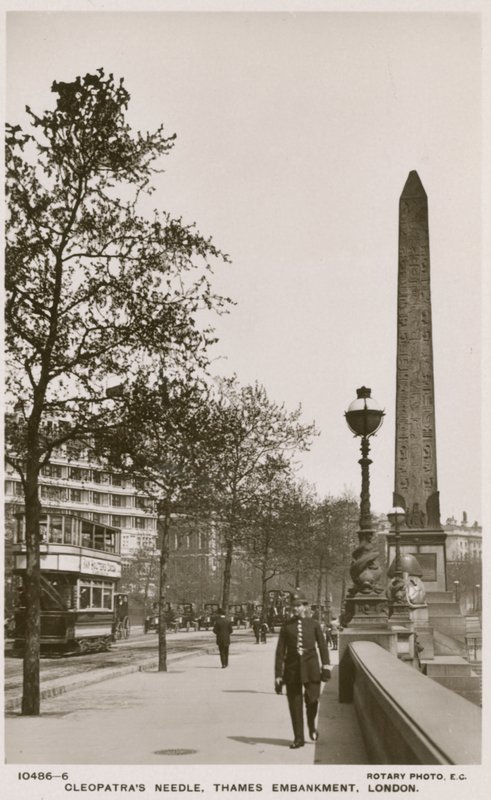 Cleopatras Needle，Thames Embankment，伦敦 作者 英国摄影师