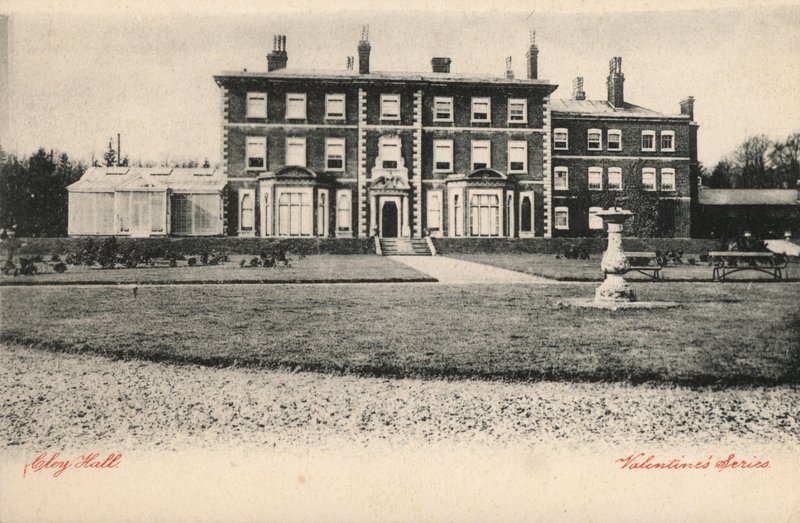 Cley Hall（黑白照片）。 作者 英国摄影师