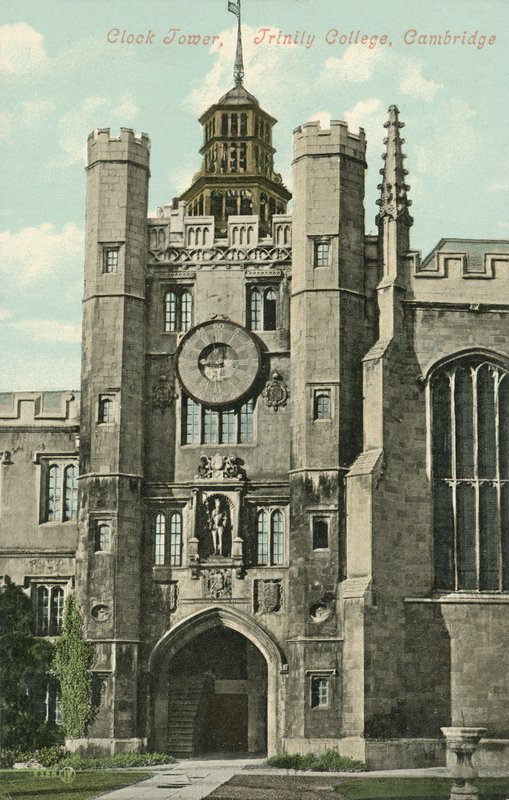 剑桥大学三一学院钟楼(彩色照片) 作者 英国摄影师